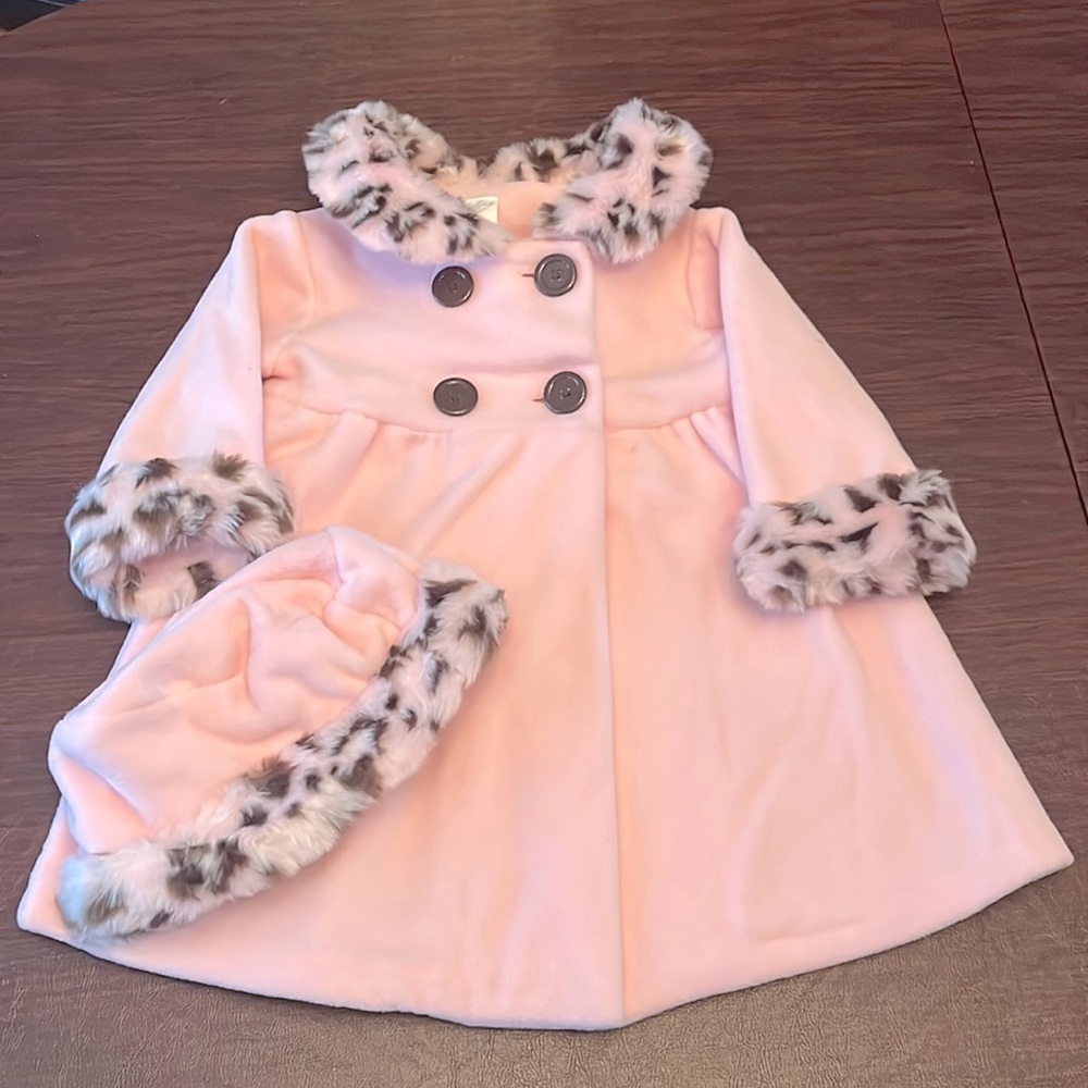 Girl Matching Coat and Hat Set